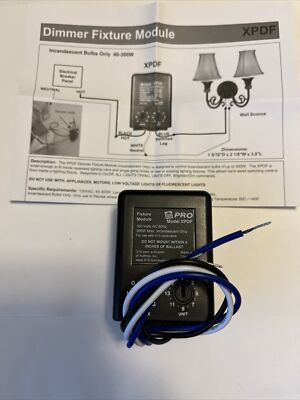 X10 PRO XPDF Inline Dimmable Soft Start Switch Module Same as Leviton 6376