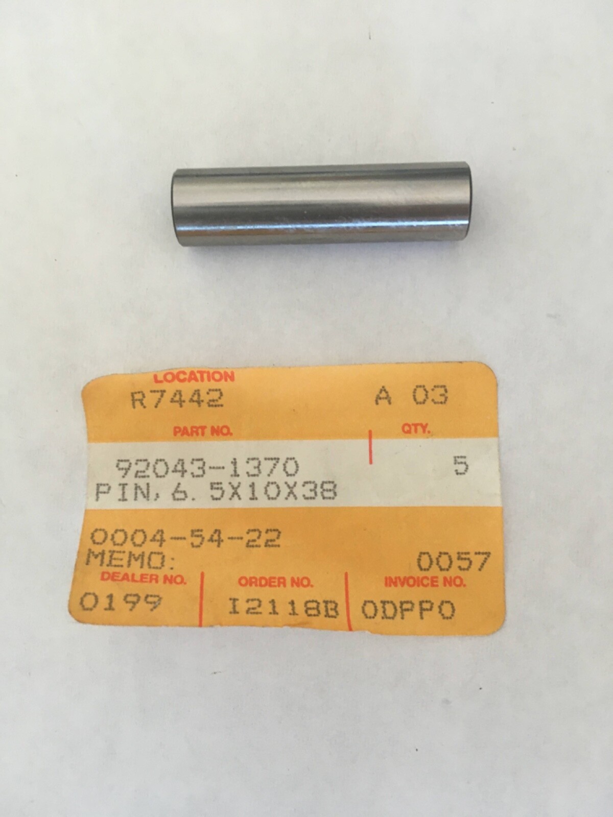 Kayaページです·͜· ︎︎ KAWASAKI PIN 6. 5X10X35 KV-400,KAF-450,549,620,950 92043