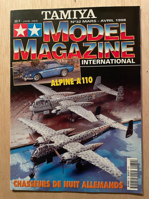 Tamiya Model Magazine 32 : Honda S800 Sdkfz 7 Bf 110g-4 Alpine A110 Wyllis Jeep