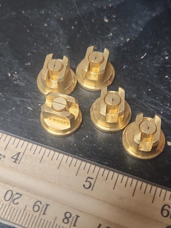5 pack Lechler 8001E replacement Flat Spray Tip Agricultural Nozzle Tips Brass
