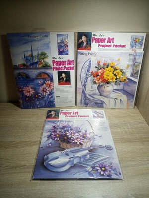 Floral Art Project Packet Lot Of 3~ Mrs. Lee's NEW