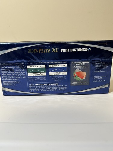 Top Flite XL Pure Distance 18 White Golf Balls New Sealed