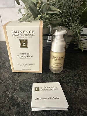 NEW Eminence Organic Skin Care Bamboo Firming Fluid 1.2oz 35ml