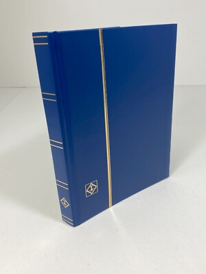 Lighthouse 32 Page Hardcover Stockbook (6 1/2'' X9'') Blue - LS2/16 Free Shipping