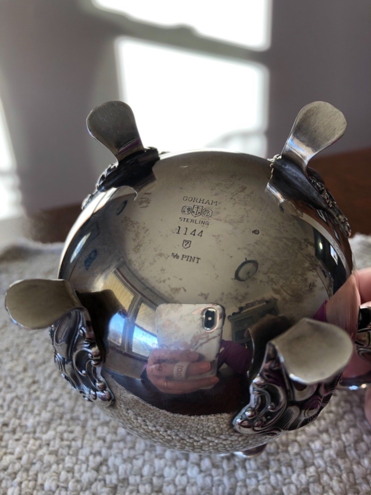 Gorham Strasbourg Sterling Silver Five Piece Coffee and Tea Set