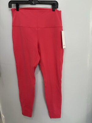 Authentic $98 Lululemon Align HR 28  Pants Size 12 In Glaze Pink New