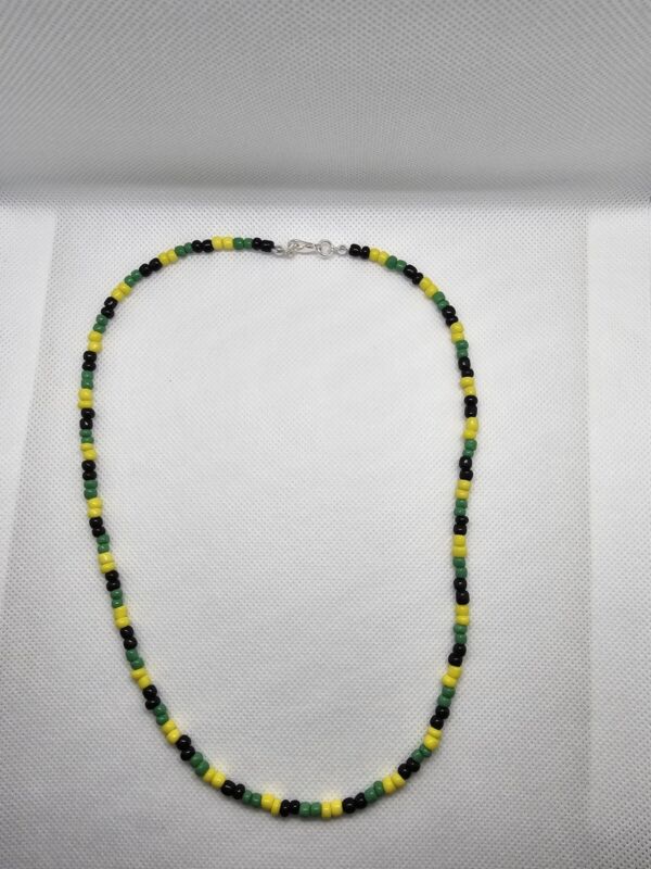 Jamaican Beaded Necklace 20"