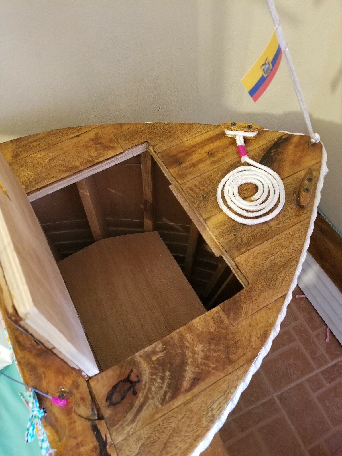 Handmade Sailboat Baby Crib