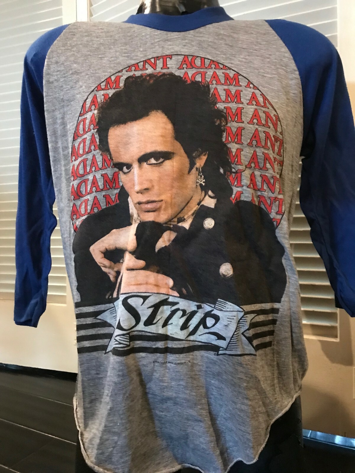Vintage 1984 Adam Ant Strip Tour Shirt Size Small / Medium Vintage 1984 Adam Ant Strip Tour Shirt Size Small / Medium