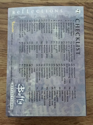 Buffy the Vampire Slayer Reflections Base Set w/Promo Card