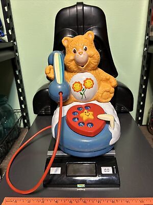 Vintage 1985 Care Bears Talking Toy Phone Friend Bear BX14-0443 RARE Untested