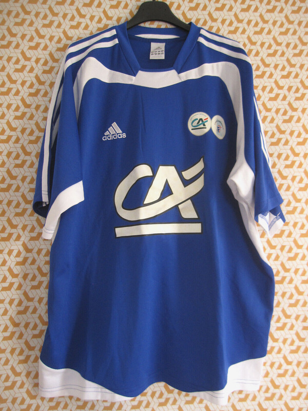 Maillot Adidas Coupe Gambardella 2004 Bleu Vintage Jersey Homme - Xl