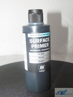 Acrylicos Vallejo Surface Primer air Black 200 ml bottle for miniatures models