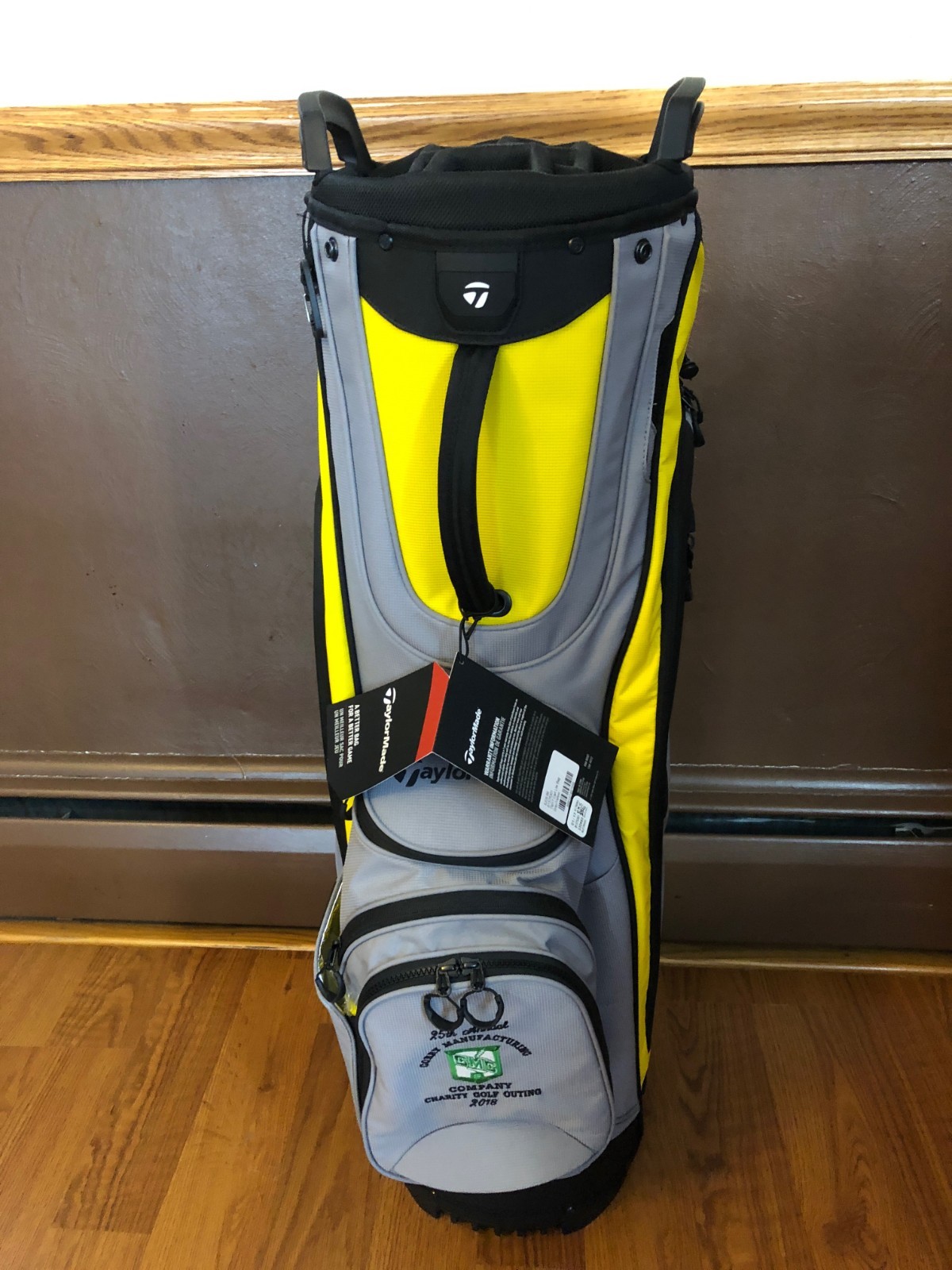 Taylor Made Lite Cart Bag- Gray and Yellow