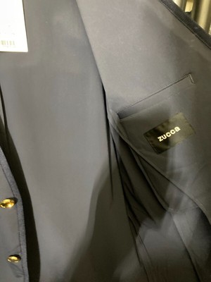 Pre-owned Zucca 4 Carvico Navy Blue Blazer Cz19fd520-size Medium