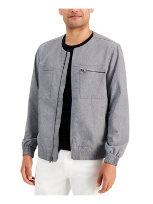 

Мужская серая куртка-бомбер ALFANI устойчивая к морщинам, Серый, 100119720MN