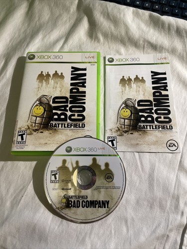 Battlefield: Bad Company (Xbox 360) Complete w/ Disc, Case