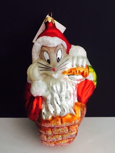 Christopher Radko Ornament WB Loony Tunes SANTA BUGS, Mint in Box