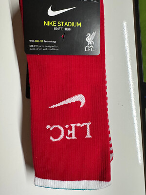 Nike LFC Liverpool FC 2020/21 Stadium Home Knee High Soccer Socks Red DA1465 Med