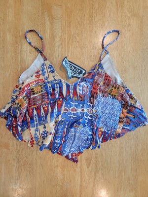 Angie Boho Crop Top NWT