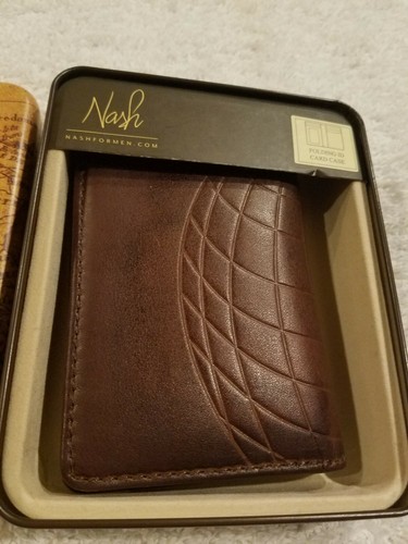 Patrica Nash Leather Folding CC Case Brown NWT $45