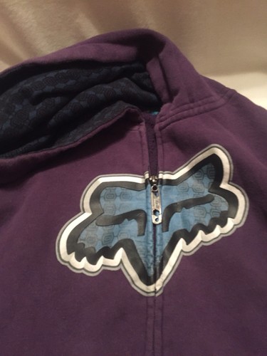 Fox Racing Girls Purple Zippered Jacket X Large