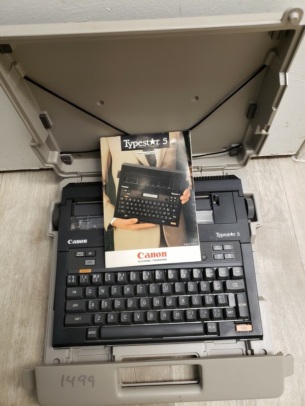 1986 Canon Typestar 5 on the Typewriter Database