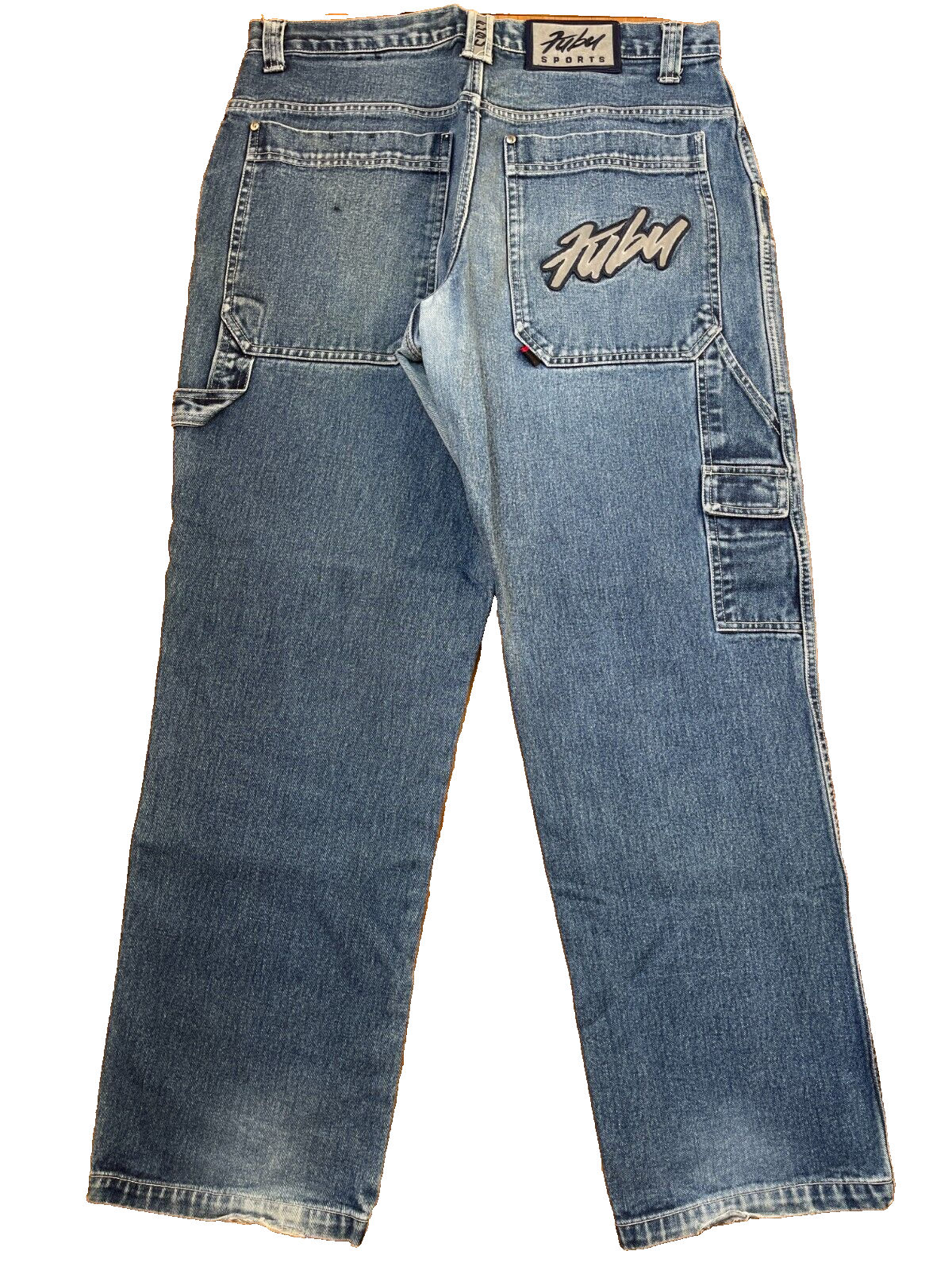 パンツ FUBU Original Baggy Denim Fubu Jeans Sports Collection Baggy Hip Hop Denim Jeans Mens