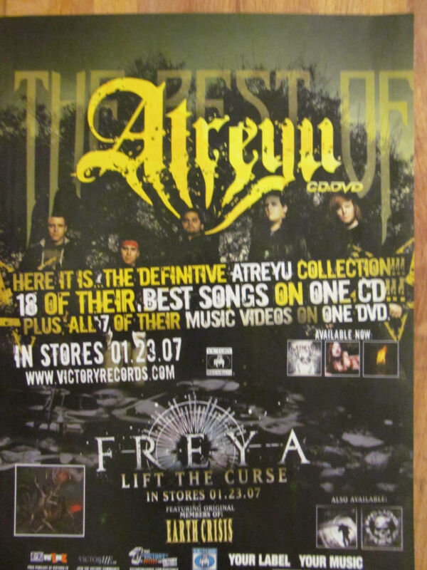 Atreyu, The Best Of, Full Page Promotional Ad