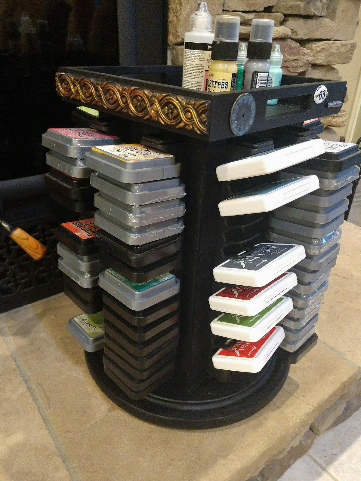 Holds 120 ink pads, Spinning Ink Pad Storage for T. Holtz Distress and Oxide INK