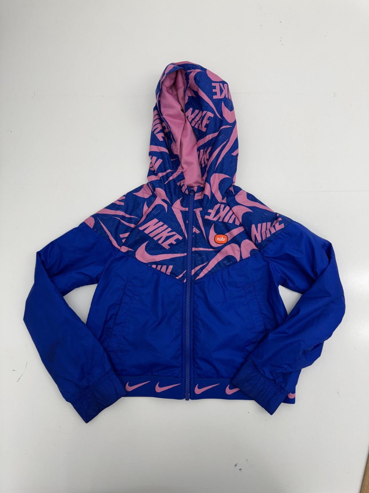 Nike Blue Pink Full Zip Athletic Jacket Girls Size Large | eBay