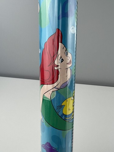 Vintage Little Mermaid Wrapping Gift Paper New Sealed 15 SQ FT