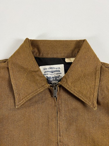 Pre-owned Levi's Levis Made And Crafted Lmc Union Trucker Jacket Nugget Yellow Rinse Brown Xl