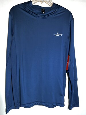 Habit Hidden Cove Performance Hooded Lightweight Long Sleeve Shirt Mens Sz Small