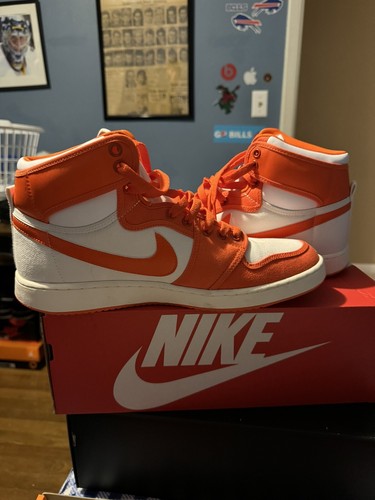 サ*店様 き*た様 NIKE AIR JORDAN 1 RETRO HIGH O Size 10.5 - Air Jordan 1 Retro OG High Knicks Blue Orange Leather