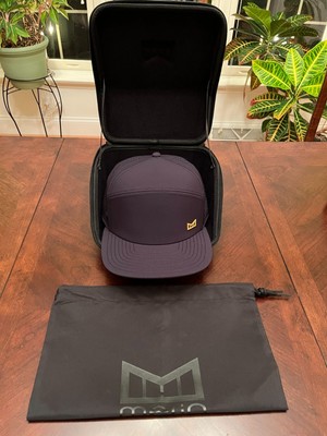 MELIN TRENCHES ICON  HYDRO ''BLACK GUM'' COLLECTION HAT + TRAVEL CASE & BAG~WOW 