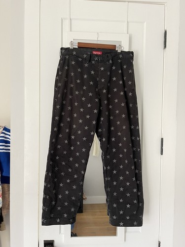 Supreme Chino Black Star Pants | eBay
