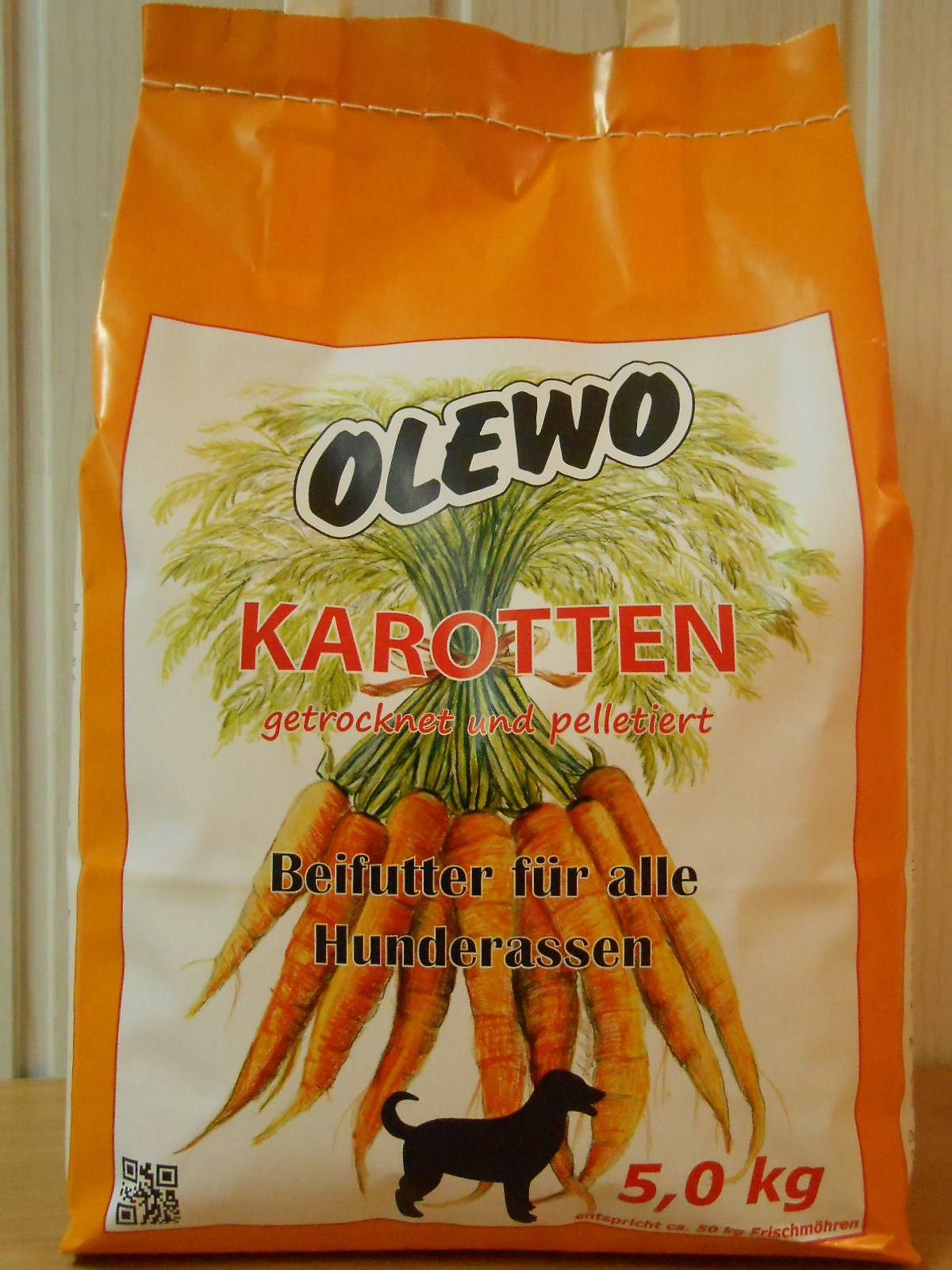 OLEWO Karotten Pellets 5kg Hundefutter €4,96/kg