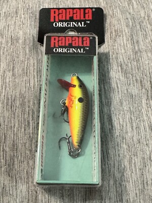 Rapala Original Floating F3  1 1/2   1/16 oz  2 -4  Depth Bleeding Hot Olive