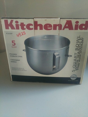 New Bowl K5ASBP for KitchenAid Stand Mixer 5-QT Quart Stainless Steel