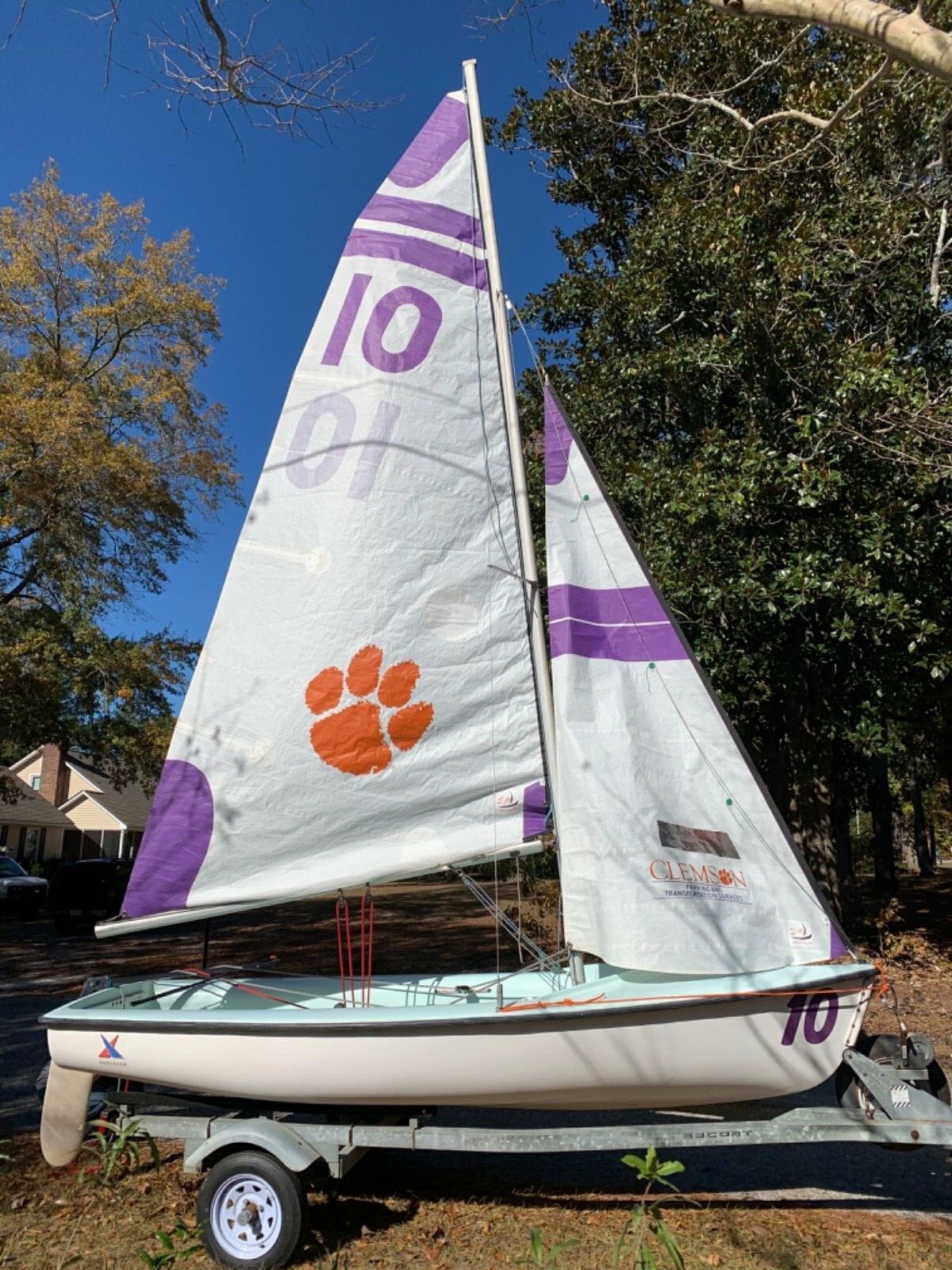 2005 Vanguard FJ Racing Sailboat Clemson 3yr old sails 2yr old running rigging