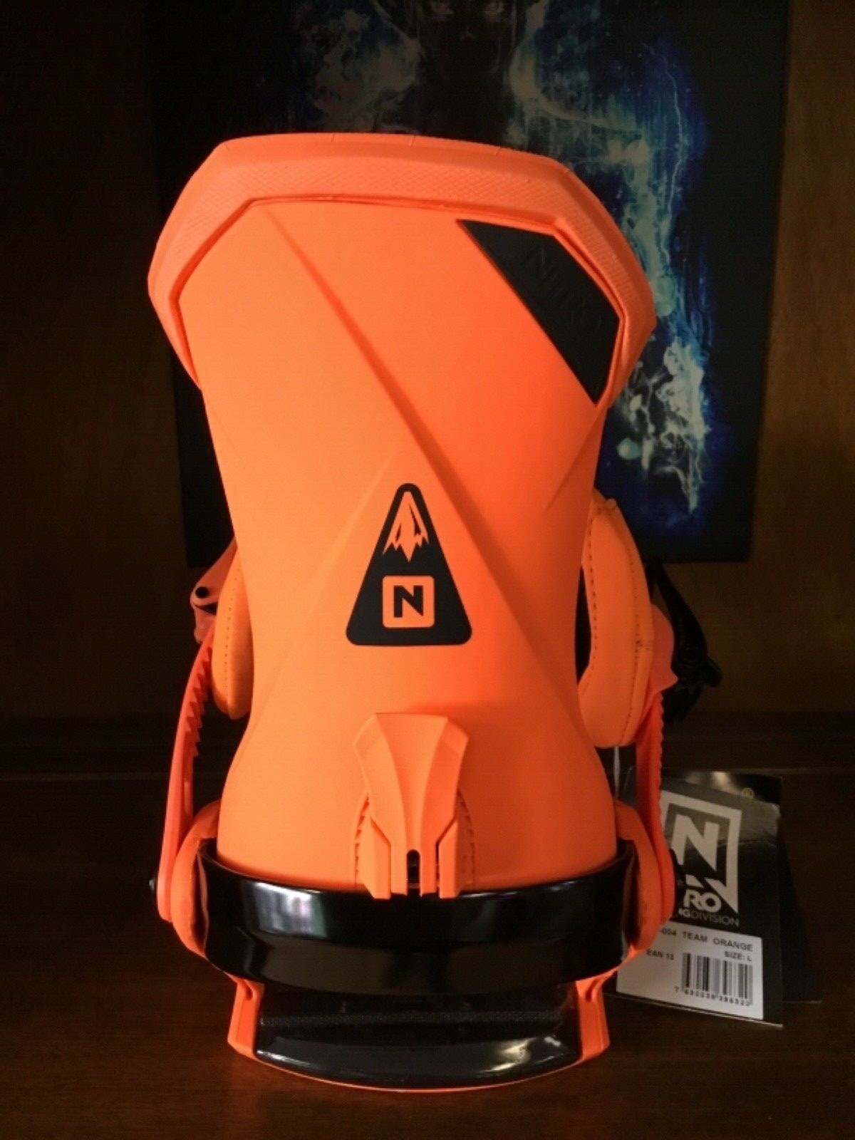 2019 Nitro team orange bindings