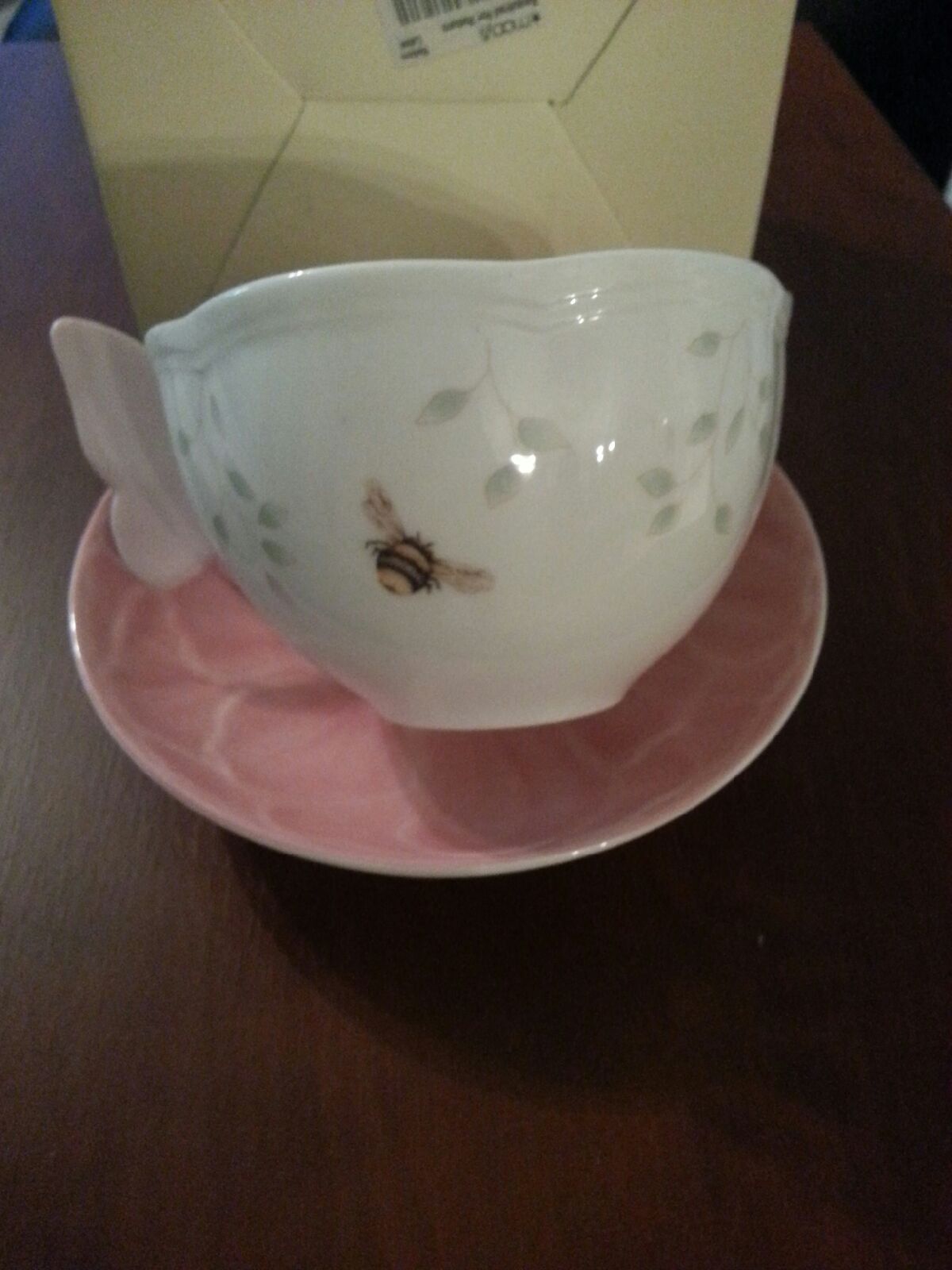 Lenox Butterfly Meadow Pink Cup and Saucer Set