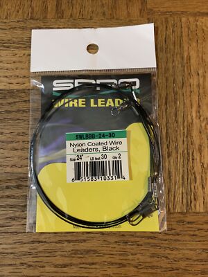 SPRO Wire Leader Nylon Coated Black 24 