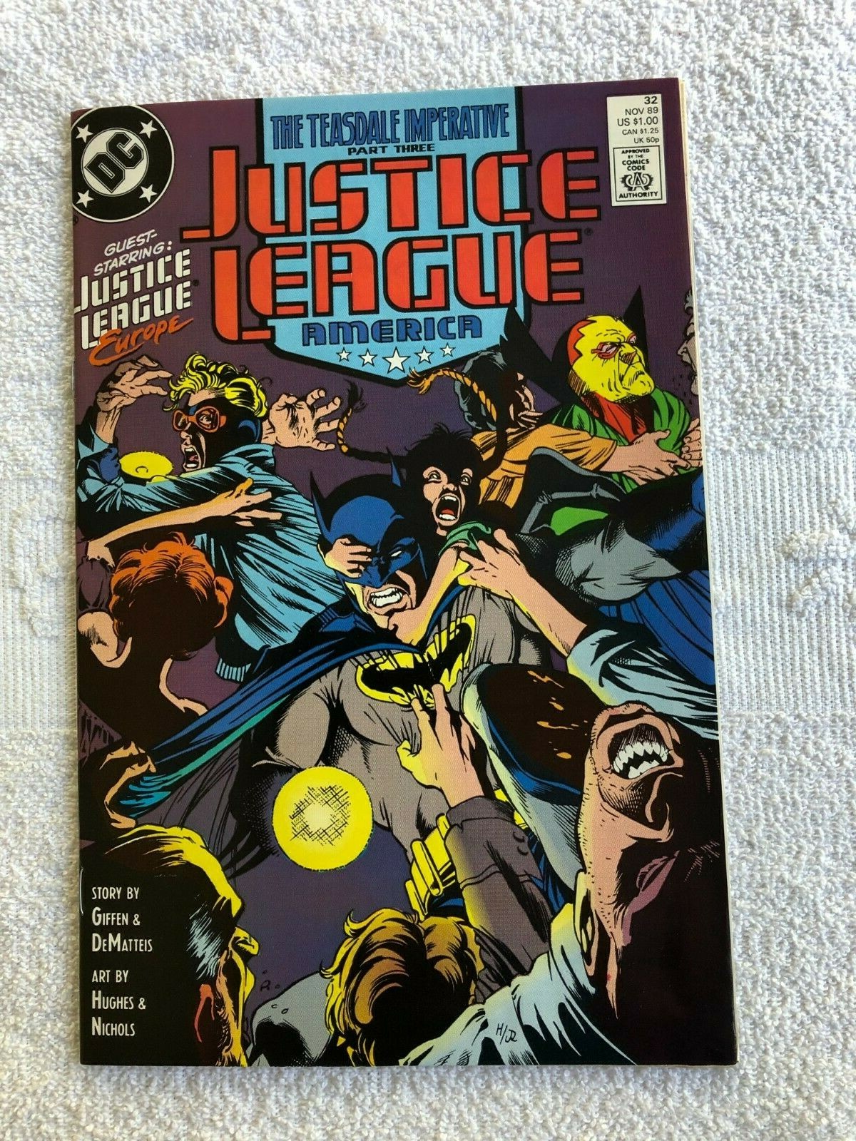 英語　ジャスティスリーグ　JUSTICE LEAGUE OF AMERICA Justice League America #32 (Nov 1989, DC) VF 8.0 | eBay