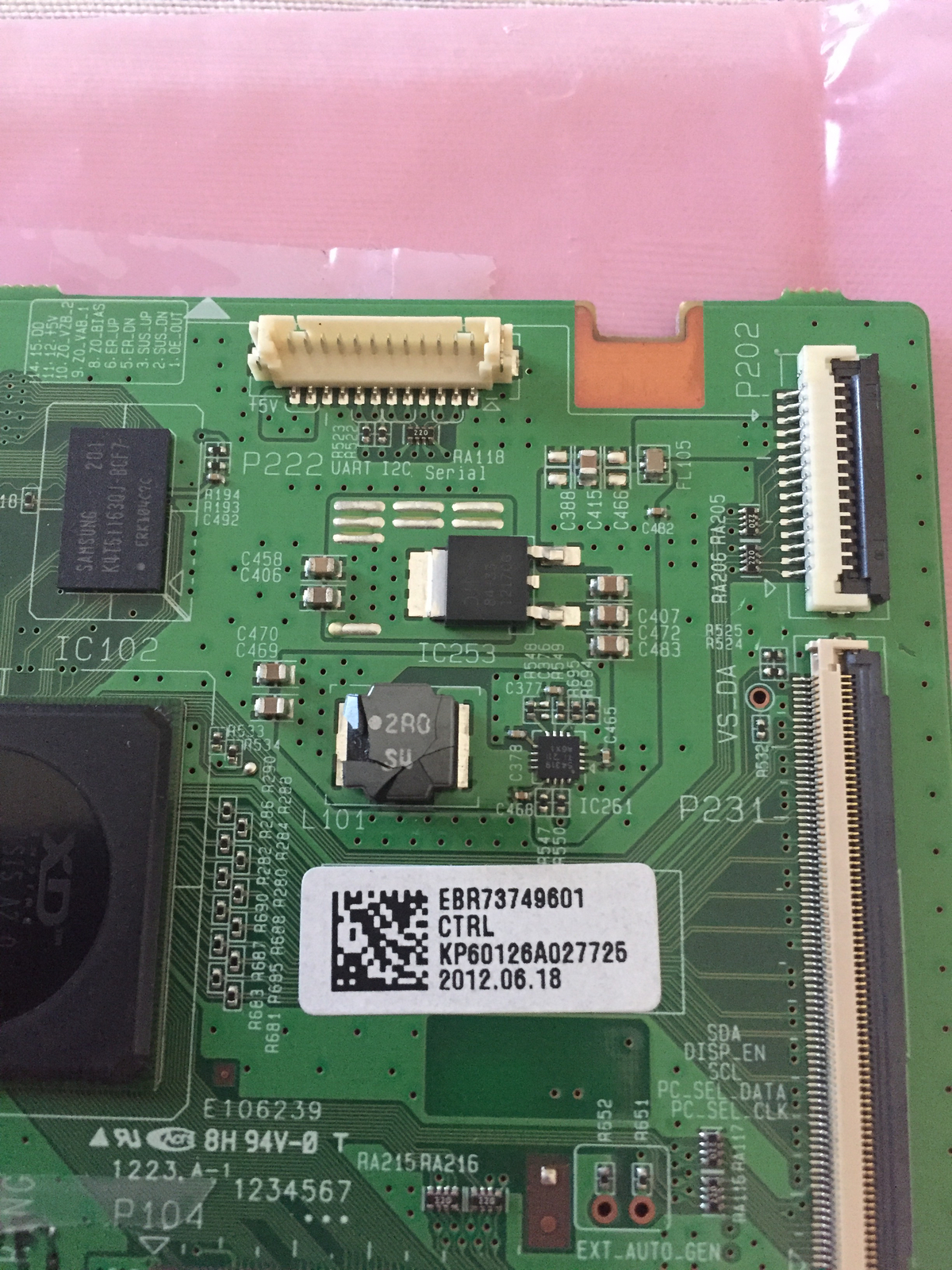 60" LG PLASMA TV 60PA5500UG LOGIC BOARD EBR73749601 eBay