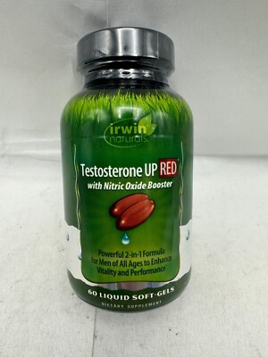 Irwin Naturals TestUP RED 60 Soft-Gels Dietary Supplement 11/2024^ NEW