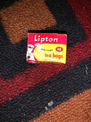 Lipton Brisk Flo-Thru Tea Bags Merry Miniature Food Fuller  Rare