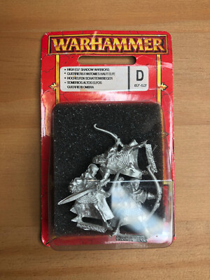 Warhammer Fantasy Old World High Elf Shadow Warriors x3 Metal w/Champion