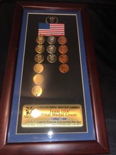 Nagano 1998 Winter Olympic Winter Games Medal Count Pin ...